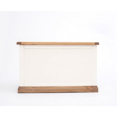 B&Q -  Tropea Off White Blanket Box Ottoman