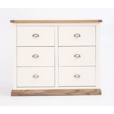 B&Q -  Tropea 6 Drawer Chest Of Drawers Chrome Cup Handle