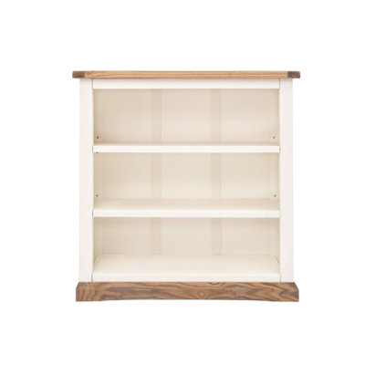 B&Q -  Tropea Off White Bookcase 90X90X30Cm