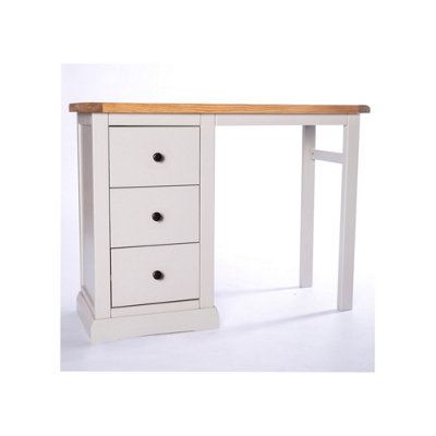 B&Q -  Loreo 3 Drawer DeskDressing Table Brass Knob