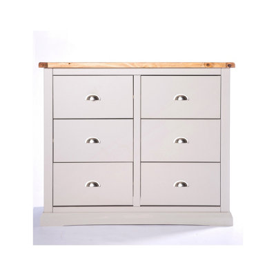 B&Q -  Loreo 6 Drawer Chest Of Drawers Chrome Cup Handle