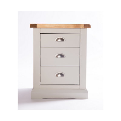 Cabinet Bits Unisex Light Grey Loreo Drawer Bedside Table In Size 3 - Image 4