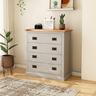 B&Q -  Loreo 4 Drawer Chest Of Drawers Bras Drop Handle