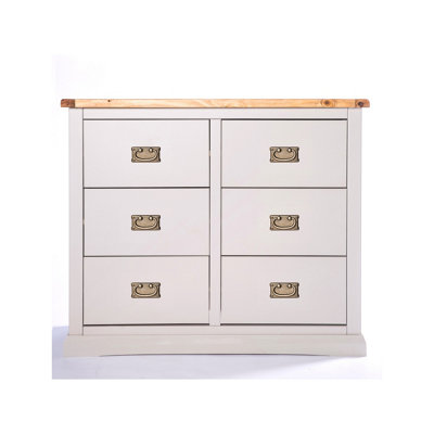B&Q -  Loreo 6 Drawer Chest Of Drawers Bras Drop Handle