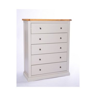 Cabinet Bits Loreo 5 Drawer Chest Of Drawers Chrome Knob from B&Q