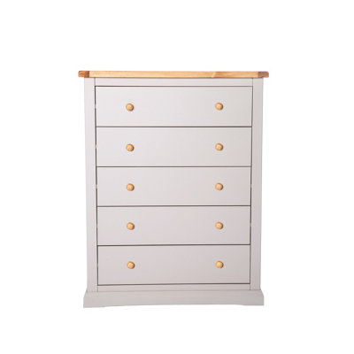 Cabinet Bits Loreo 5 Drawer Chest Of Drawers Wood Knob from B&Q