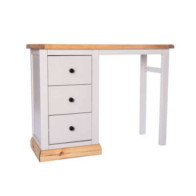 B&Q -  Bomporto 3 Drawer DeskDressing Table Brass Knob