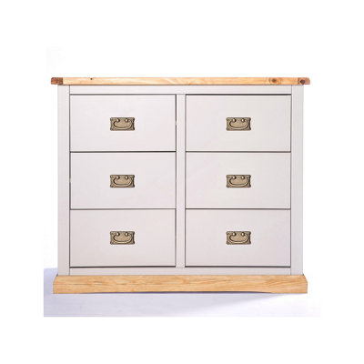 B&Q -  Bomporto 6 Drawer Chest Of Drawers Bras Drop Handle
