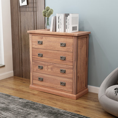 B&Q -  Tirolo 4 Drawer Chest Of Drawers Bras Drop Handle