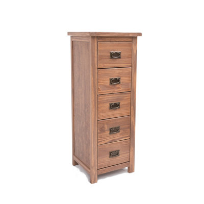 Cabinet Bits Padua 5 Drawer Narrow Chest Of Drawers Bras Drop Handle from B&Q