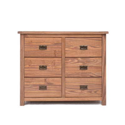 B&Q -  Padua 6 Drawer Chest Of Drawers Bras Drop Handle