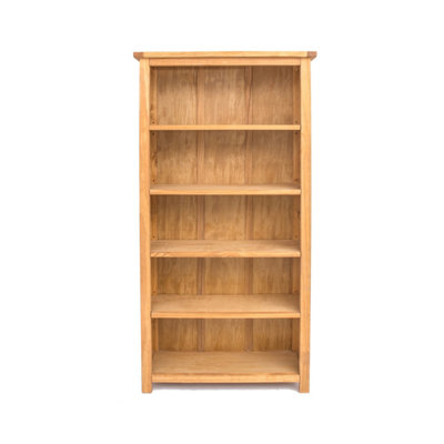 B&Q -  Lugo Waxed Bookcase 180X90X30Cm