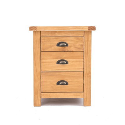 Cabinet Bits Unisex Light Brown Lugo Drawer Bedside Table In Size 3 - Image 4