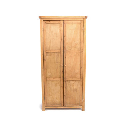 Cabinet Bits Lugo 2 Door Wardrobe - Brown - Image 4