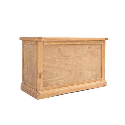 Cabinet Bits Lucca Waxed Blanket Box Ottoman from B&Q