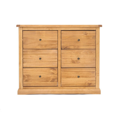 Cabinet Bits Lucca 6 Drawer Chest Of Drawers Brass Knob from B&Q