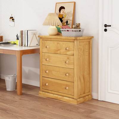Cabinet Bits Lucca 4 Drawer Chest Of Drawers Wood Knob from B&Q