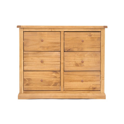 Cabinet Bits Lucca 6 Drawer Chest Of Drawers Wood Knob Light