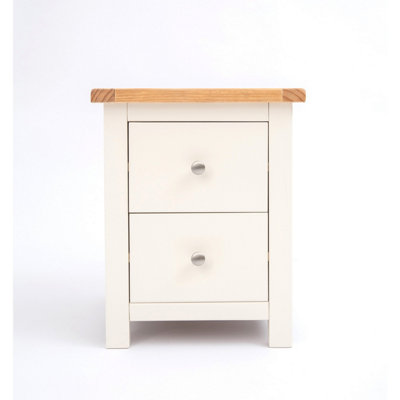 Cabinet Bits Maggiori 2 Drawer Bedside Table Chrome Knob from B&Q