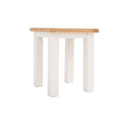 Cabinet Bits Maggiori StoolSide Table Off White H47 W40 D40Cm from B&Q