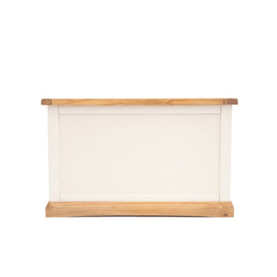 Cabinet Bits Trevi Off Blanket Box Ottoman White