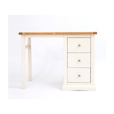 B&Q -  Castelli 3 Drawer DeskDressing Table Chrome Knob