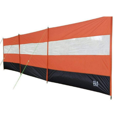 OLPRO Orange Compact Vision Windbreak 5m Camping Privacy Screen PVC Window - Image 3