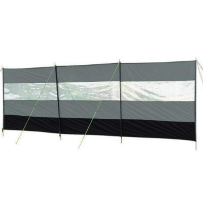 B&Q -  Outdoor Leisure Products Charcoal Compact Vision Windbreak