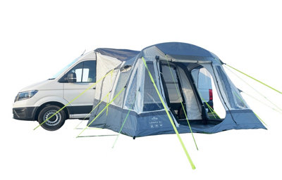 OLPRO Loopo Breeze Tall Tunnel Motorhome Awning (Blue/ Grey) from B&Q