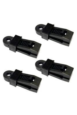 Olpro Tent Groundsheet Pegging Clamps Pack Of 4 from B&Q