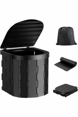 B&Q -  Folding Camping Toilet With Bag