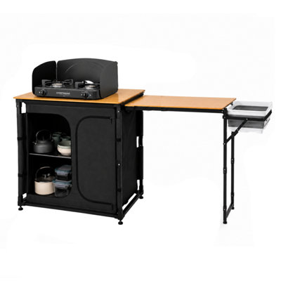 B&Q -  Bamboo Camp Kitchen With Side Table