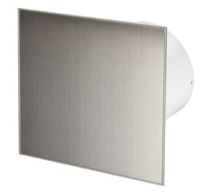 Awenta 125mm Standard Extractor Fan Inox Front Panel Trax Wall Ceiling Ventilation from B&Q