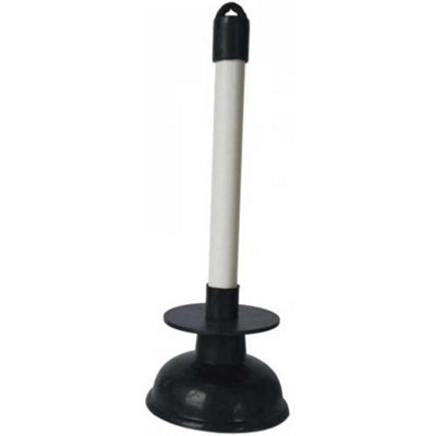 PEPTE Hand Toilet Plunger 4" Force Cup Drain Sink Unblocker from B&Q