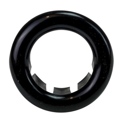 PEPTE Black Basin Bathroom Sink Overflow Cover Trim Insert 25mm from B&Q