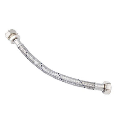 PEPTE Flexible Hose Pipe Connector Tail 3/4" X 22mm Compression 300mm Wras from B&Q