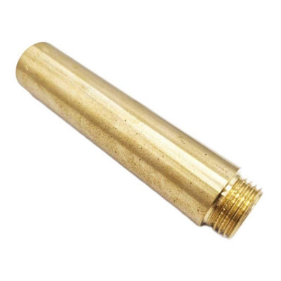 Invena 100mm X 1/2" Bsp Pipe Thread Extension Tap Extender Cast Iron Brass from B&Q