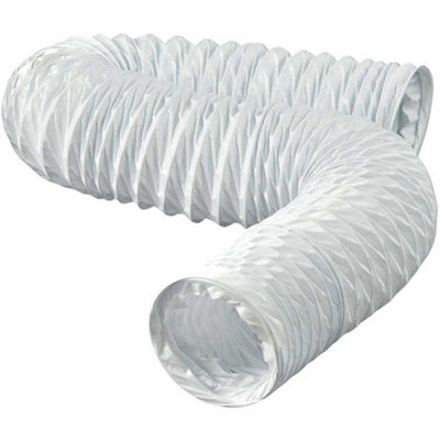 Pepte 1M Pvc Round Flexible Ducting Pipe Hose 100mm Air Duct 4 Inch from B&Q