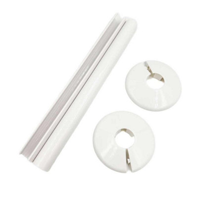 Pepte 2 X White Snappit Pipe Covers And Collars For Radiator Pipework from B&Q