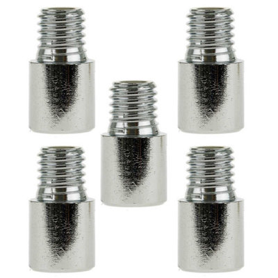 Pepte 5 X Chrome Back Plate Extension Fixing For Munsen Rings M10 Thread from B&Q