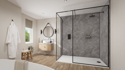 B&Q -  Heritage Stone 2420 X 585 X 11mm Laminate Plywood Tongue & Groove