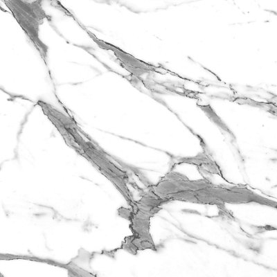 Splashwall Alloy White Marble Effect Aluminium Splashback(H)600mm (W)2440mm (T)4mm from B&Q