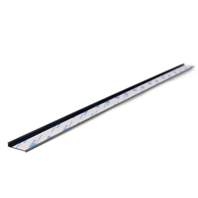 Splashwall Alloy Anthracite Aluminium Worktop End Cap (H)2440mm (W)4mm from B&Q
