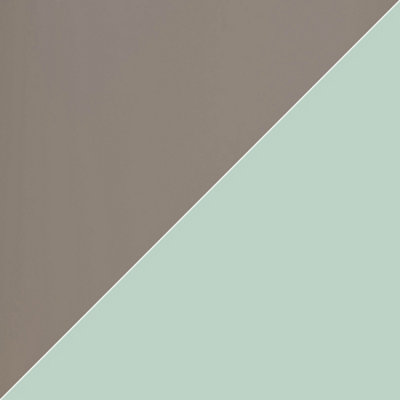 Splashwall Alloy Gloss Terra Grey & Sea Breeze Green Aluminium Double-Sided Bathroom Splashback (H)25Cm (W)80Cm from B&Q