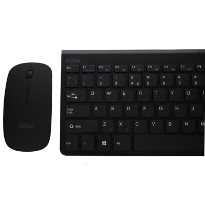 Kenable Coda Wireless Mouse & Keyboard Compact For Android Pc Laptop Mac Black from B&Q