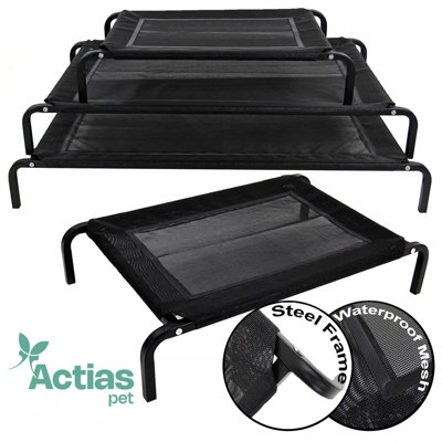 Actiaspet Black Elevated Mesh Pet Bed Medium from B&Q