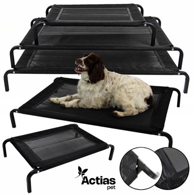 Actiaspet Black Elevated Mesh Pet Bed Large from B&Q
