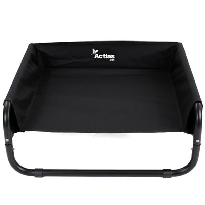 Actiaspet Black Elevated Mesh Pet Bed With Sides Small from B&Q