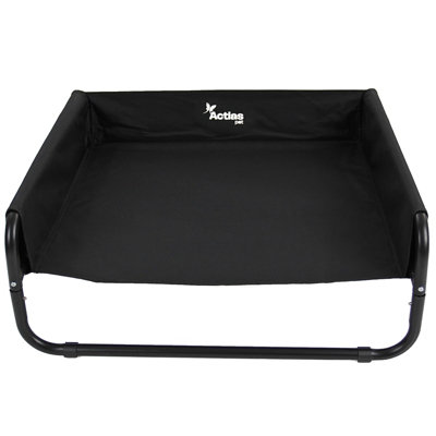 Actiaspet Black Elevated Mesh Pet Bed With Sides Medium from B&Q