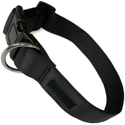 Dog Collar Neoprene Padded Waterproof Comfort Collar Black L-Xl from B&Q